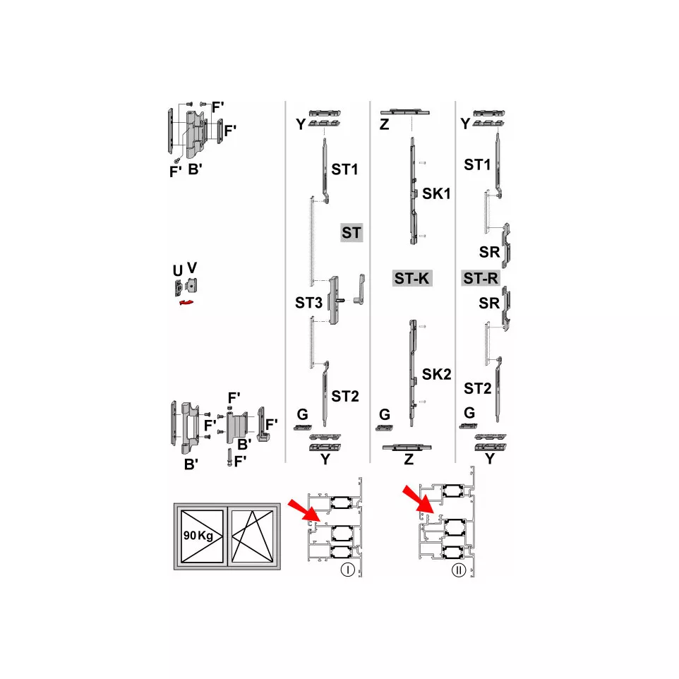 Roto ALU 400i VS3 double sash window...