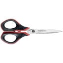 Maped ciseaux Advanced Softgel, ft 17 cm, droite, bouts pointus, inox, noir/rouge, blister de 1 pièce