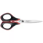 Maped ciseaux Advanced Softgel, ft 17 cm, droite, bouts pointus, inox, noir/rouge, blister de 1 pièce