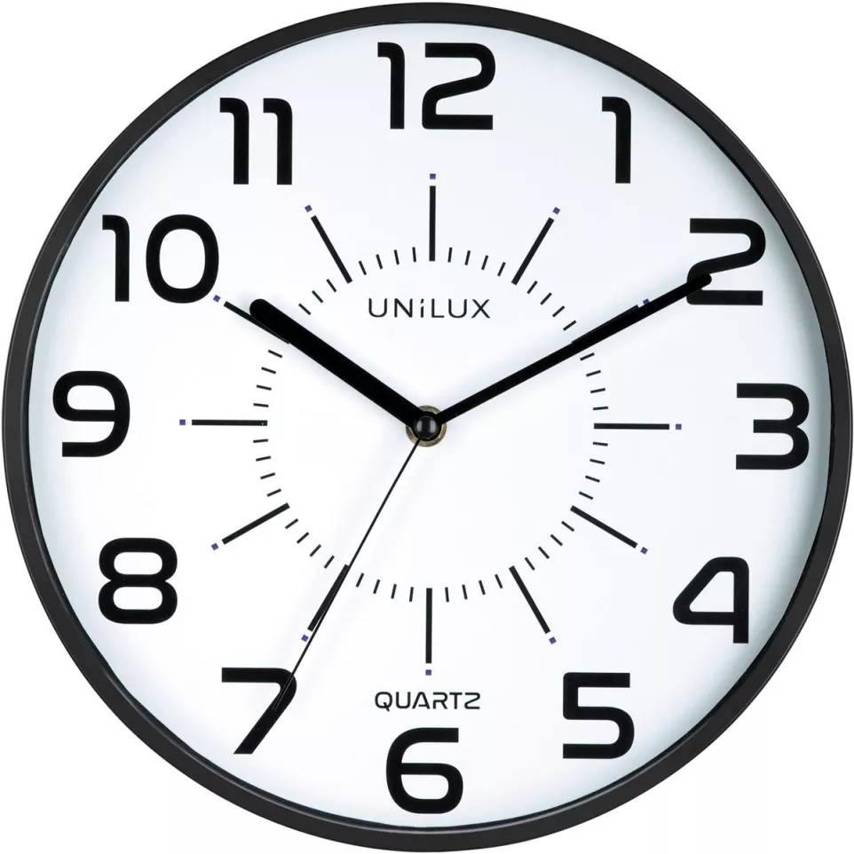 Unilux Pop Wall Clock Black 30 cm