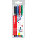 STABILO pointMax schrijfstift, 0,8 mm, etui van 4 stuks in geassorteerde standaard kleuren