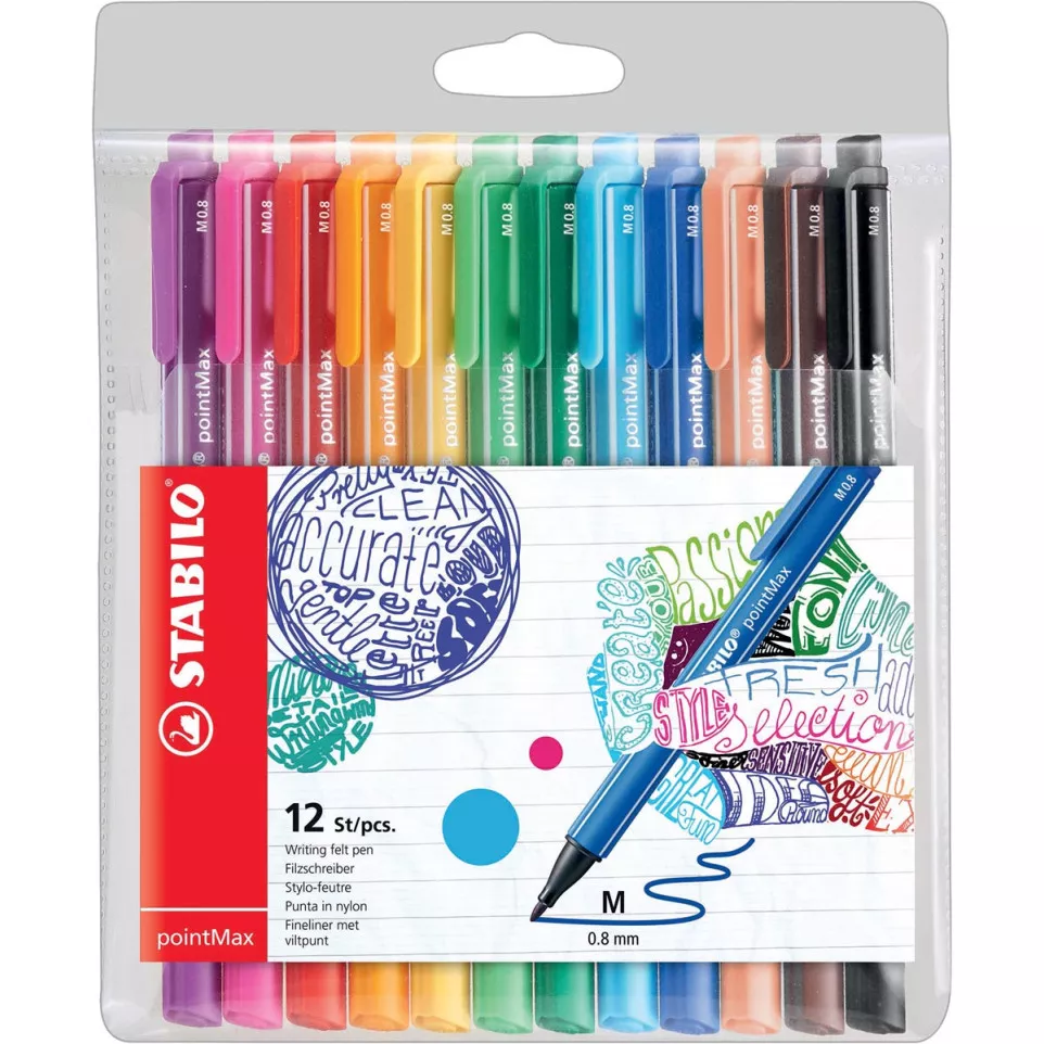 STABILO pointMax stylo feutre, étui...