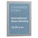Durable Duraframe A4 Display Frame, Silver, Pack of 2