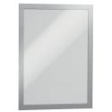 Durable Duraframe A4 Display Frame, Silver, Pack of 2