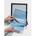 Durable DURAFRAME Document Frame, 8.5" x 11", Black, Pack of 2