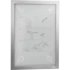 Durable Duraframe Wallpaper cadre autocollant, format A4, argent