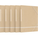 Oxford Touareg elastomap, uit karton, ft A4, naturel