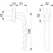 Hoppe New-York PSK handgreep voor handbediende schuifrail 40mm bruin ral 8077 / pce