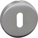 Pair of BB Basic Round 52x8mm Stainless Steel Escutcheons per piece