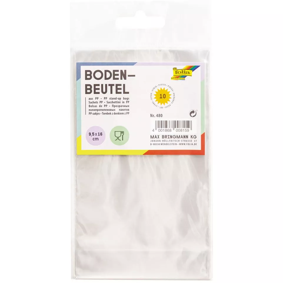 Folia Transparent Bags 95 x 160 mm...
