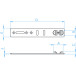 Schuco aluminium draaibare raambeugel 275x30x2mm / 100pce