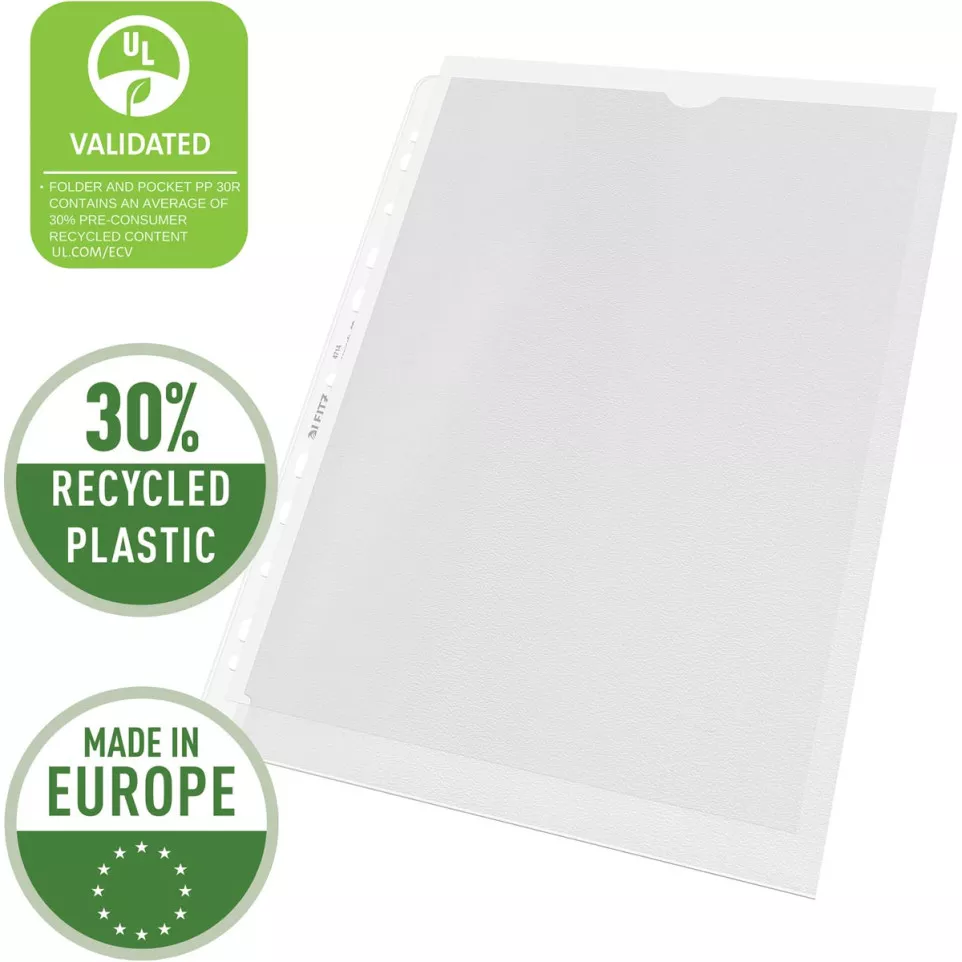 Pochette Leitz Quality A4, ouverture...