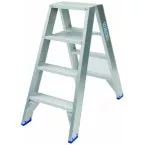 Escabelle double à charnière 2 x 4 marches / pce
