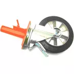 Scaffolding wheel Ø200 with brake and adjustable Ø42mm scaffold support per piece