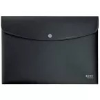 Leitz Recycle enveloppe projet A4, en plastique 80 % recyclé, noir