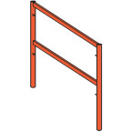 Beschilderd gesloten frame...