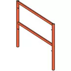 Beschilderd gesloten frame V18 1x1m / PCE