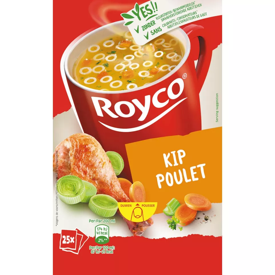 Royco Minute Soup kip, pak van 25 zakjes