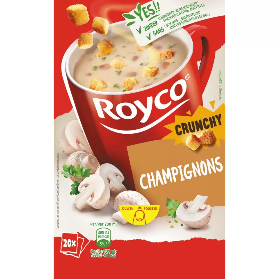 Royco Minute Soup champignons, paquet...