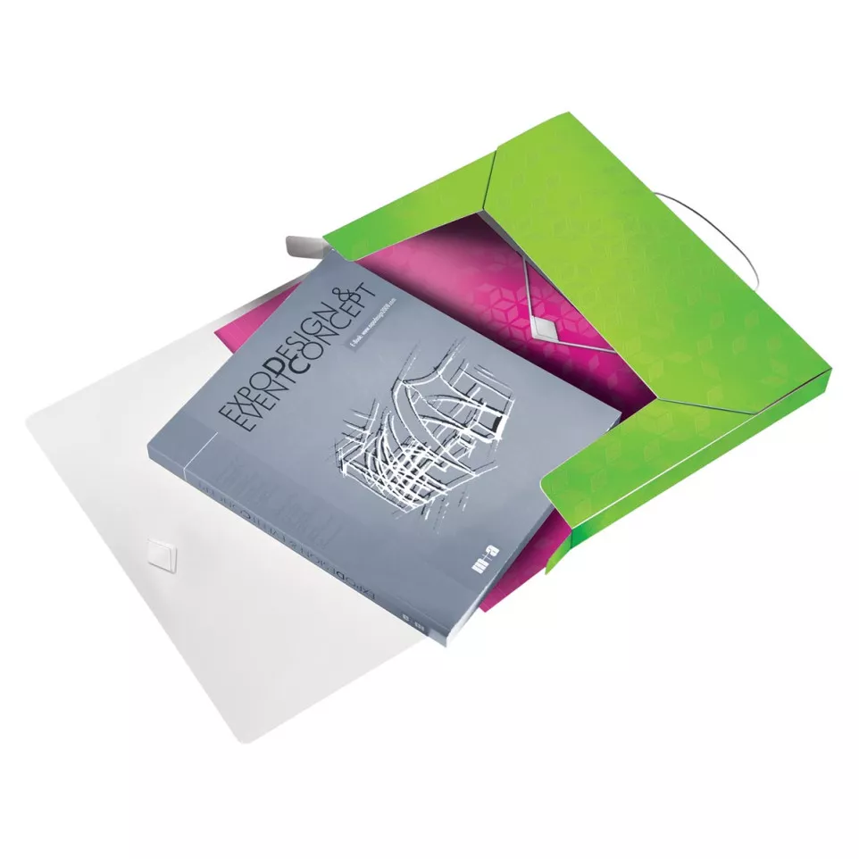 Leitz WOW elastobox ft A4, groen