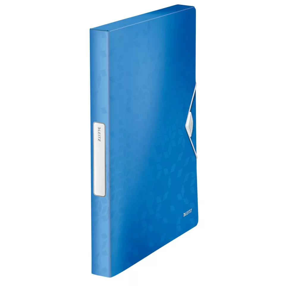 Leitz WOW elastobox ft A4, blauw