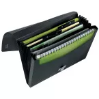 Leitz Recycle Project File A4, 5 Compartments, Black