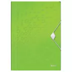 Leitz WOW elastomap met 3 kleppen, uit PP, ft A4, groen