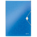 Leitz WOW Elasticated Folder with Flaps Blue A4