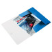 Leitz WOW Elasticated Folder with Flaps Blue A4