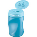 STABILO EASYsharpener Pencil Sharpener 2 Holes for Right-Handed Users Blue