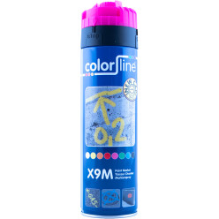 Bombe marquage temporaire rose fluo (9 à 12 mois) / 500ml