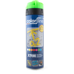 Fluorescerend groene tijdelijke markeringsspray (9 tot 12 maanden) / 500ml