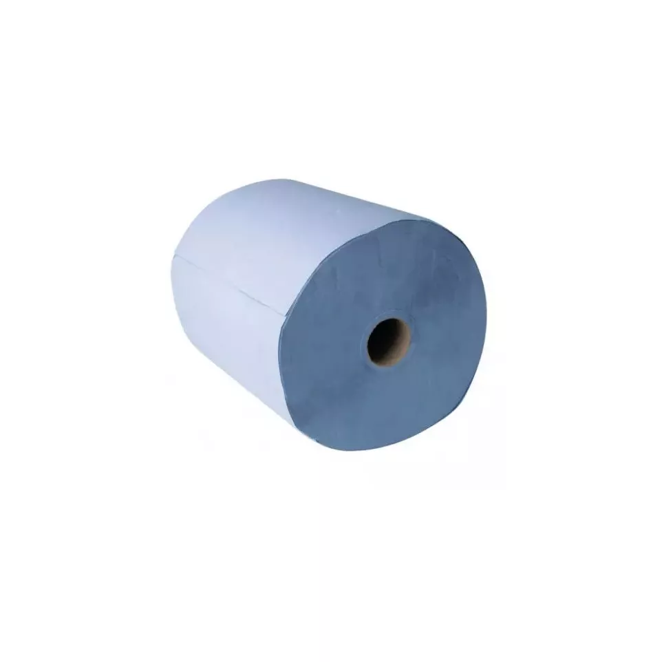 Blue 3-Ply Paper Roll 500 Sheets 24cm...