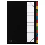 Pagna trieur pour ft A4, 12 compartiments, noir