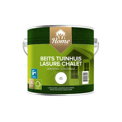 Lasure chalet couvrante (satin) base d'eau blanc / 2.5l