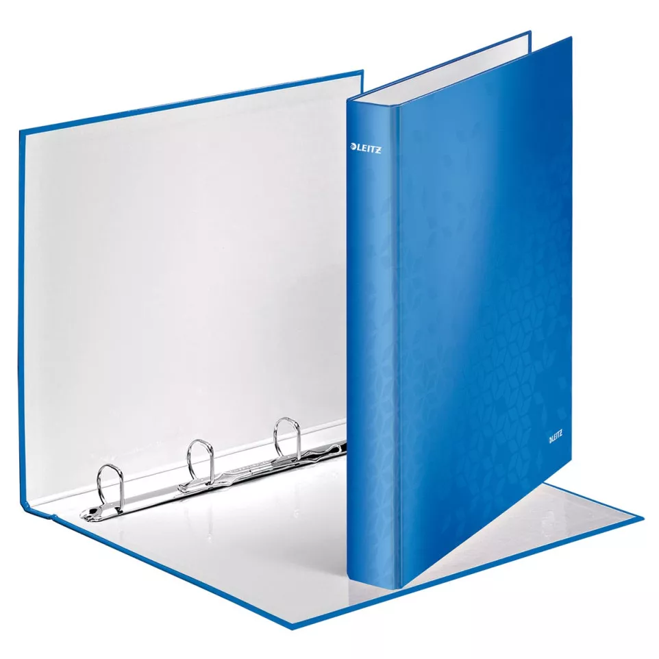 Leitz WOW ringmap 4 ringen, blauw