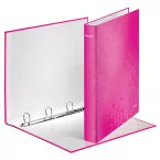 Leitz WOW 4 Ring Binder Pink