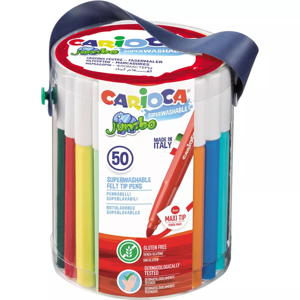 Carioca viltstift Jumbo, 50 stiften...