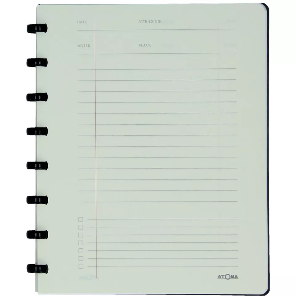 Atoma meetingbook, ft A5, zwart, gelijnd