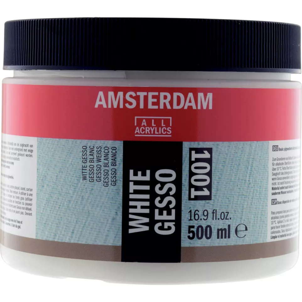 Amsterdam White Gesso 500 ml Bottle