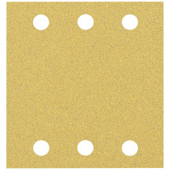 Schuurvel 6 gaten - 115 x 107 mm - Korrel : 60 / 10pce