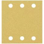 Feuille abrasive 6 trous - 115 x 107 mm - Grain : 60 / 10pce