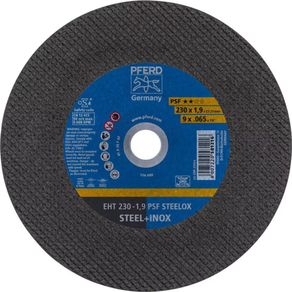 Disque tronçonner acier/inox PSF HD...