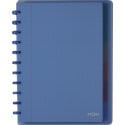 Atoma Trendy cahier, ft A4 +, 120 pages, quadrillé 5mm, 6 intercalaires et 5 pochettes, assorti