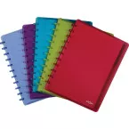 Atoma Trendy cahier, ft A4 +, 120 pages, ligné, 6 intercalaires et 5 pochettes, assorti
