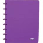 Atoma Trendy schrift, ft A5, 144 bladzijden, gelijnd, transparant paars