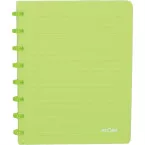 Atoma Trendy A5 Notebook, 144 Lined Pages, Transparent Green, Polypropylene Cover