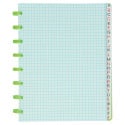 Atoma A5 Index Book, Transparent Cover, 5 mm Grid