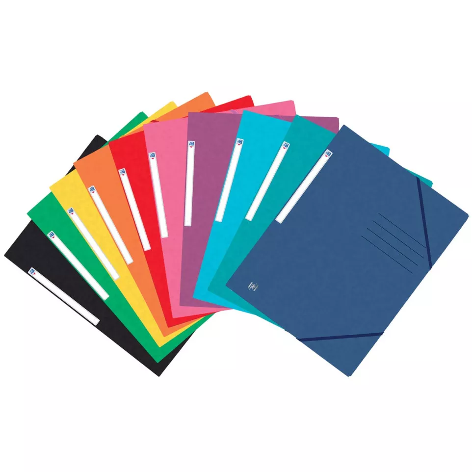 Oxford Top File+ Elasticated 3-Flap...