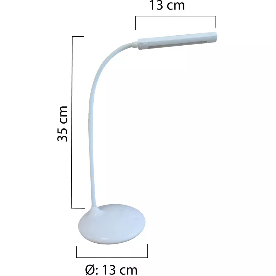 Unilux bureaulamp Nelly, wit
